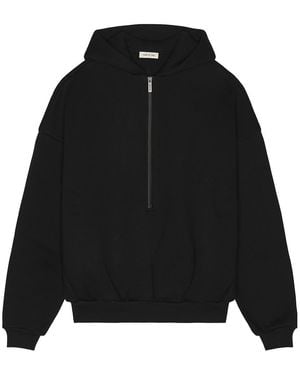 Fear Of God Athletic Halfzip Hoodie - Black