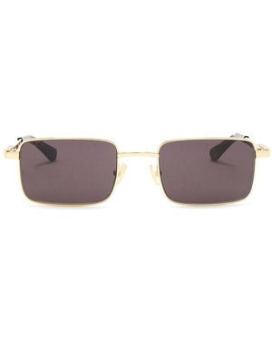 Bottega Veneta Stretch Metal Rectangular Sunglasses - Multicolor