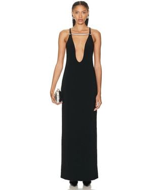 GRACE LING dagger Dress - Black