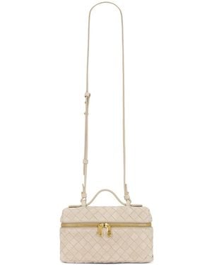 Bottega Veneta Bang Bang Suede Vanity Bag - Natural