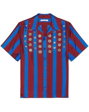 Wales Bonner Breeze Bowling Shirt - Blue