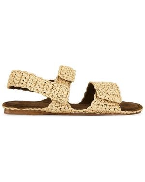 KHAITE Boden Raffia Flat - Metallic