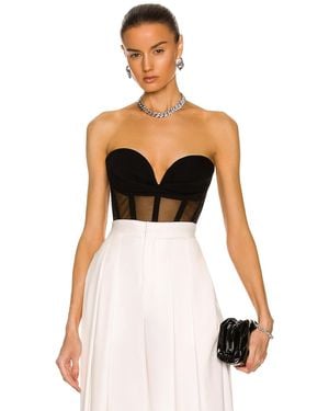 Monot Bustier Bodysuit - Black