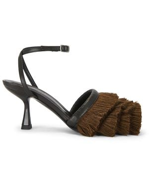Christopher Esber Castanet Fringe Heel - Black