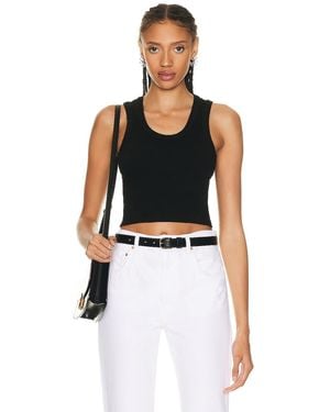 Agolde Cropped Poppy Tank - Black