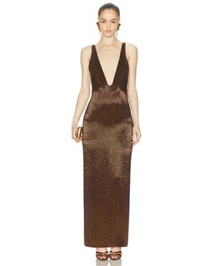 MAY MASHIAH Alaia Dress - Brown