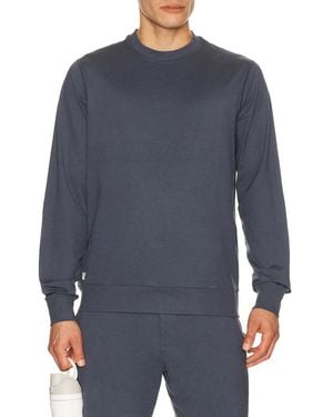 Vuori Ponto Performance Crew Pullover Sweater - Blue