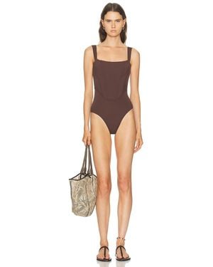 STAUD Adelaide One Piece - Brown