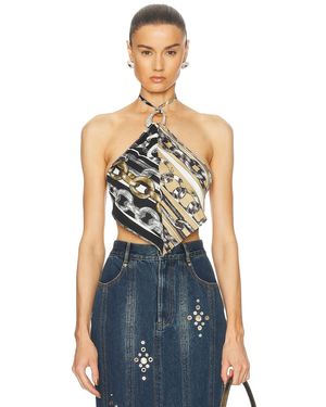 Area Handkerchief Top - Blue