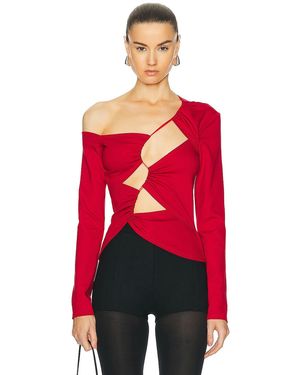 Sid Neigum Inverse Tension Cutout Top - Red