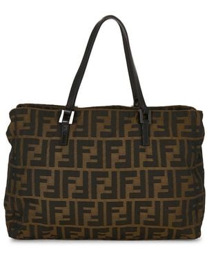 Fendi Zucca Mini Tote Bag - Black