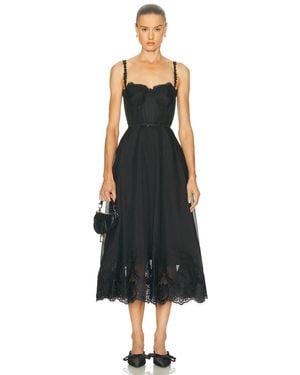 Zimmermann Lace Trim Picnic Dress - Black