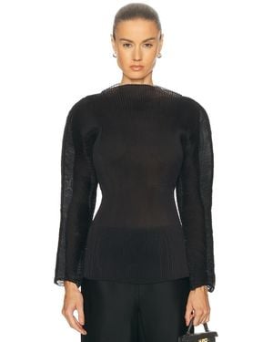 Rohe Sculptural Plisse Top - Black