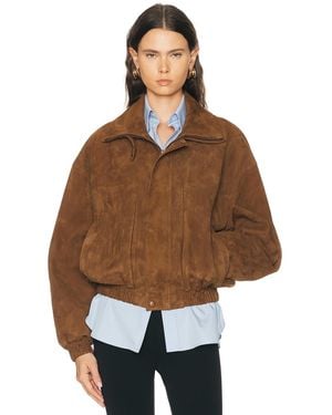 Magda Butrym Suede Jacket - Brown