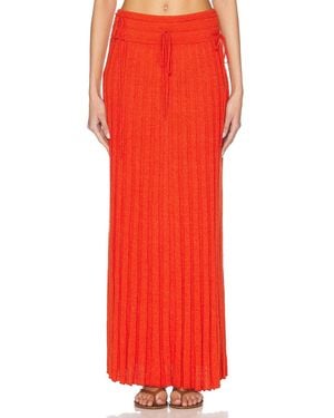 Christopher Esber Straccio Knitted Skirt - Red