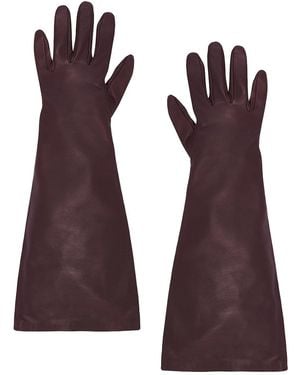 Saint Laurent Long Gloves - Purple