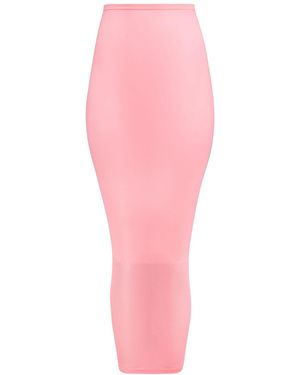 Alaïa Alaïa Bodycon Midi Skirt - Pink