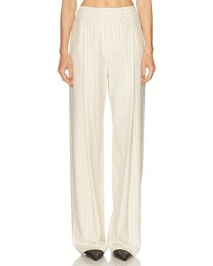 The Sei Boyfriend Trouser - Natural