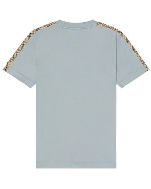 Tシャツ・カットソー Burberry Check Tape T-shirt Burberry Check Tape T-Shirt in Black for Men | Lyst