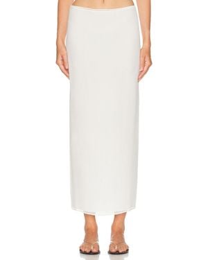 Wardrobe NYC Layered Column Skirt - White