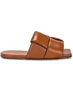 Bottega Veneta Patch Mule Flat Sandal - Brown
