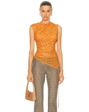 Jade Cropper Layered Top - Orange