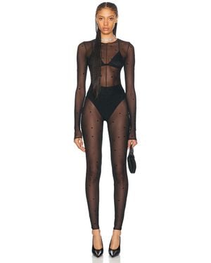 Oséree Crystal Jumpsuit - Black