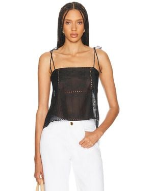 Helsa Handkerchief Camisole - Black
