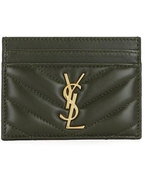 Saint Laurent Credit Card Case - Green