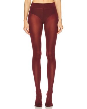 Wolford Velvet De Luxe 66 Tights - Red