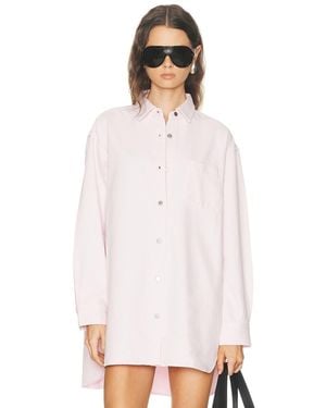 Agolde X Maria Mcmanus A-Line Denim Top - White