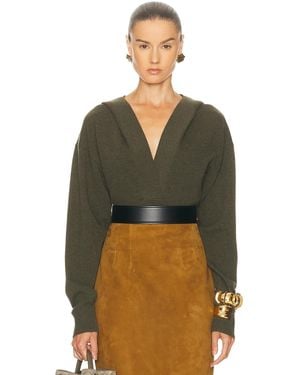 Stella McCartney Cozy Knit Hoodie - Green