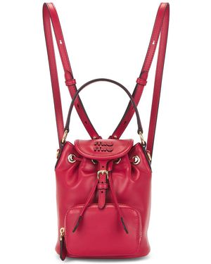 Miu Miu Softy Backpack - Red