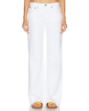 R13 Effie Straight Leg - White