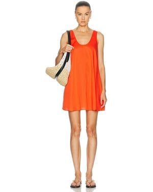 Leset Yoko Mini Tank Dress - Orange
