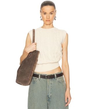 Acne Studios Face Knit Vest - White