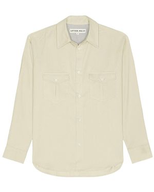 AFTER PRAY Lunar Corduroy Shirt - White