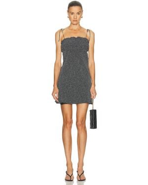 Saint Laurent Crepe Polka Dot Dress - Multicolor