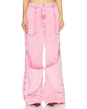 The Attico Wide Leg Pant - Pink