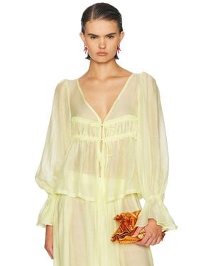 Siedres For Fwrd Long Sleeve Top - Yellow