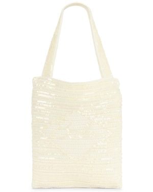 Bode Sequin Spotlight Tote Bag - Natural