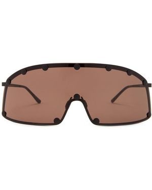 Rick Owens Shield Sunglasses - Brown