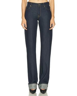 GRLFRND Graham Low Rise Straight Cuffed - Blue