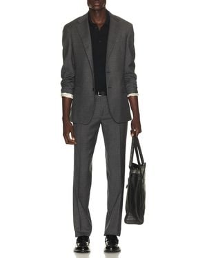 Polo Ralph Lauren 2-Buton Single Breasted Sharkskin 2-Piece Suit - Black
