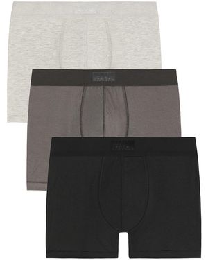 Skims Cotton 3 Boxer Brief 3-Pack - Gray