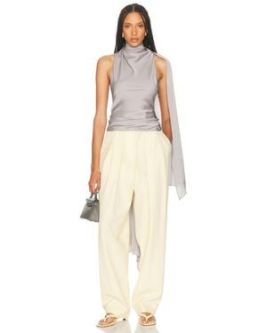 Helsa Natasha Silk Halter - Natural
