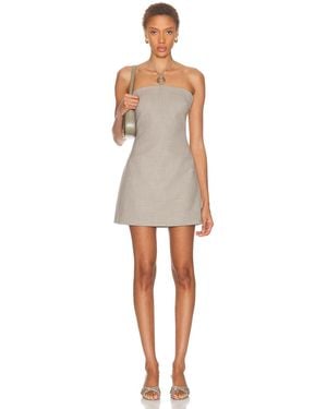 SIR. Solene Halter Mini Dress - Natural