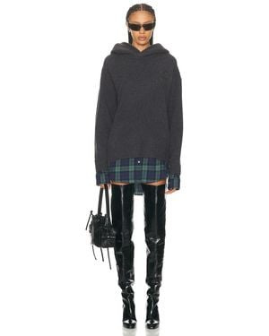 Acne Studios Krisp Cotton Flannel Sweater - Black