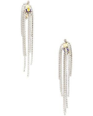 Dries Van Noten Dangle Earrings - White