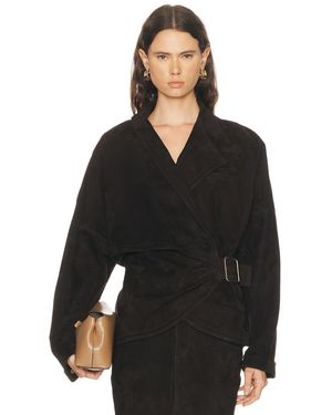 DARKPARK Cindy Suede Contour Jacket - Black